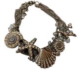 ALDO collar fashion jewelry silver seashell starfish necklace Photo 0