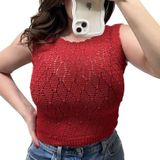 Talbots Vintage 80’s spring red knit reversible sweater vest petite Photo 0