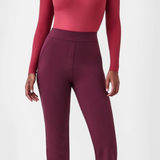 Spanx [] Chianti Red The Perfect Pant Kick Flare Ponte Knit Work Career Pants XL Photo 0