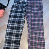 SheIn Two Tone Plaid Pants Photo 0