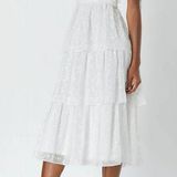 Lulus Embroidered Tie-Strap Tiered Midi Dress Photo 0