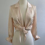Kensie Silk Wrap Top Photo 0