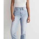Madewell The Perfect Vintage Mom Jeans High Rise Straight Leg Pants Womens 27 Photo 0