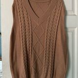 Sweater Vest Brown Size L Photo 0