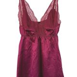 Victoria's Secret Victoria’s Secret Deep Pink Lace Babydoll Sexy Lingerie Open Sides Top Small Photo 0