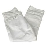 EXPRESS  X2 Denim Laboratory Capri Jeans White Size 4 Photo 0