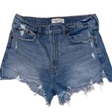 Abercrombie & Fitch Distressed Denim Shorts Photo 0