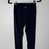 CRZ Yoga Dark Navy Blue High Rise Compression Workout Exercise Leggings Small Photo 0