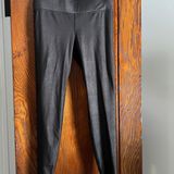 Xhilaration Cropped Lurex Leggings Pants Black Size M Photo 0