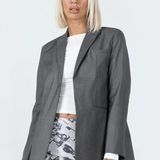 Princess Polly Gerald Blazer - Grey Photo 0