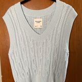 Abercrombie & Fitch Blue Sweater Vest Photo 0