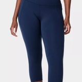 Sweaty Betty Blue Cropped Leggings with Stretchy Fit Photo 0