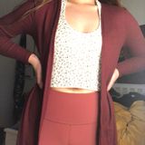 Maroon Cardigan Red Size M Photo 0