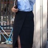 Alice + Olivia - Employed Crossover Pencil Skirt Photo 0