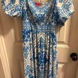 Flying Tomato Woven Floral Puff Sleeve Smocked Dress Photo 0