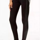 Michael Kors Faux Leather Black Leggings Photo 0