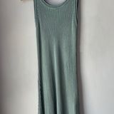 By Together Ribbed Knit Tank Dress Sage Photo 0