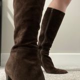 J.Crew Vintage Brown Leather Knee High Boots Photo 0