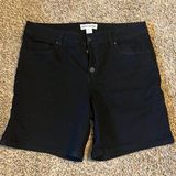 Artisan NY 🌺  black denim bermuda shorts Photo 0