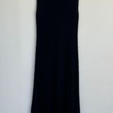 Soft Surroundings Black Ribbed Maxi Dress Size Small Photo 0