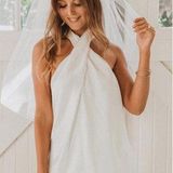 Show Me Your Mumu Jasmine Halter Mini Dress Photo 0