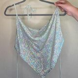 Papaya crop top sequin Photo 0