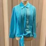 Per Se Blue Long Sleeve top Photo 0