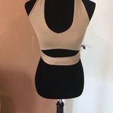 Crop Halter Top Tan Photo 0