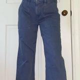 American Eagle Wide Leg Cropped Jeans Photo 0