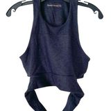 Outdoor Voices Dark Gray Cutout Back Crop Top size medium Photo 0