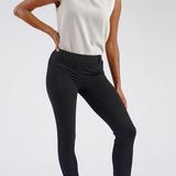 Betabrand Black High Rise Cropped Classic Dress Pant Yoga Pants Photo 0