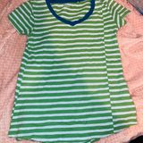 Toad & Co Green Striped T-shirt  Photo 0
