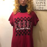 Wound Up New Sexy Red “ Queen Of Everything “ Tee Shirt  Photo 0
