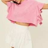 Altar'd State Nessa Flutter Sleeve Top Altar’d State  Photo 0