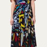 Akris Punto NWT Midi Dress with Fancy Butterfly Print Photo 0