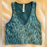 Athleta Aurora Tank Top Cropped Blue Pattern / size small Photo 0