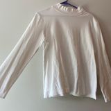 Croft & Barrow Thrifted White Turtle Neck Photo 0