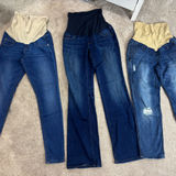A pea in the pod Lot of Maternity jeans full panel medium skinny jeans cropped jeans bootcut Photo 0