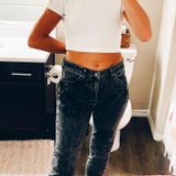 Baccini Black w Grey Distressed Looks Jeans Photo 0