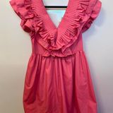 Entro Pink Ruffle Dress Photo 0