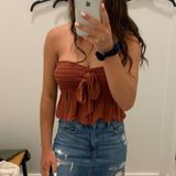 American Eagle Strapless Tie Top Photo 0