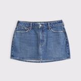 Abercrombie & Fitch Abercrombie Denim Mini Skirt  Photo 0