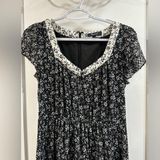 Madewell Floral Black and White Dress Photo 0