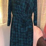 Dana Buchman NWT  Size L Long Sleeve Dress Photo 0