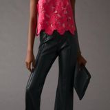 Anthropologie Sleeveless Cutwork Top Photo 0