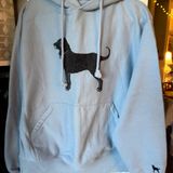 The Black Dog  Light Blue Hooded Sweatshirt Photo 0
