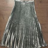 Marled Reunited Marled Metallic Pleated Skirt  Photo 0