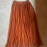 Kori - rust satin maxi skirt size small Photo 0