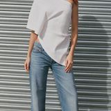 ZARA TRF LOW RISE STRAIGHT CUT JEANS Photo 0