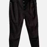 Madewell 10" High Rise Skinny Button Fly Raw Hem Black J9497 Size 30 Photo 0